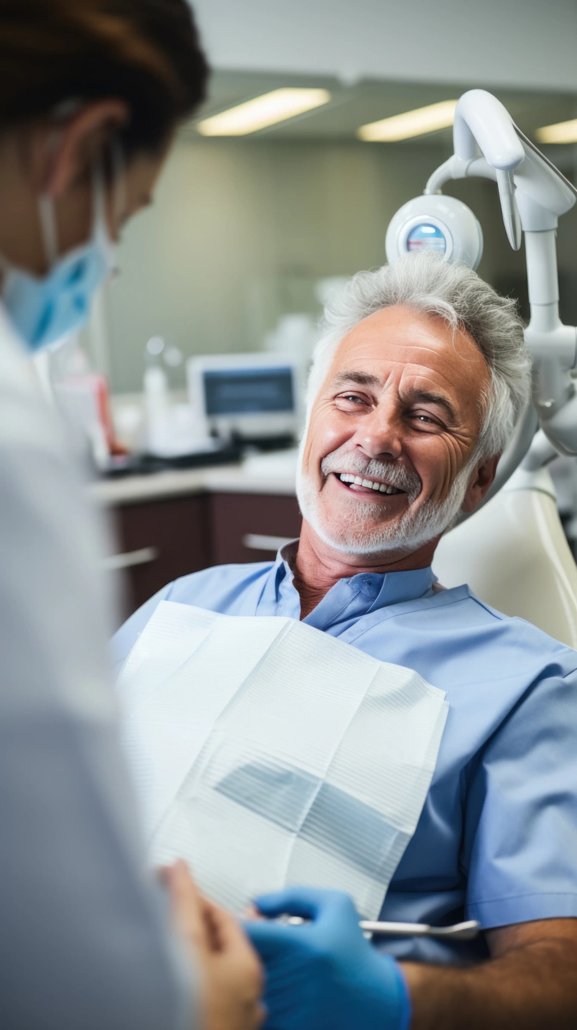 Dentist providing gentle, modern treatment